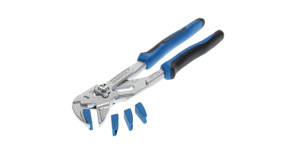 GEDORE Zangenschlüssel SB 183 10 JC S-002, mit Schonbacken(blau/schwarz, 0 - 52mm, 0 - 2