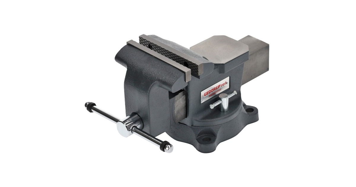 GEDORE red Parallel-Schraubstock, drehbar(schwarz, Spannbereich 125mm)
