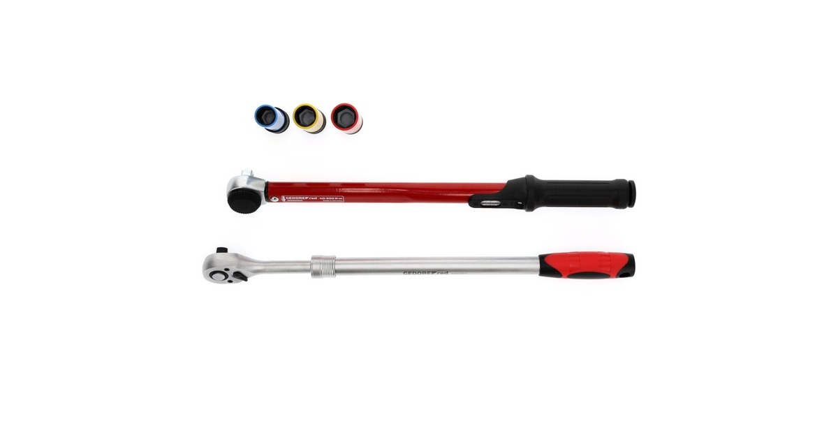 GEDORE red Radwechsel-Sortiment, 5-teilig, Drehmomentschlüssel(schwarz/rot)