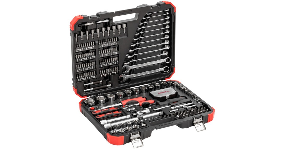 GEDORE red Steckschlüssel-Satz 1/4" + 1/2", 232-teilig, Werkzeug-Set(rot/schwarz, mit 2 Umschalt-Knarren) GEDORE red Steckschlüssel-Satz 1/4" + 1/2", 232-teilig, Werkzeug-Set(rot/schwarz, mit 2 Umschalt-Knarren)