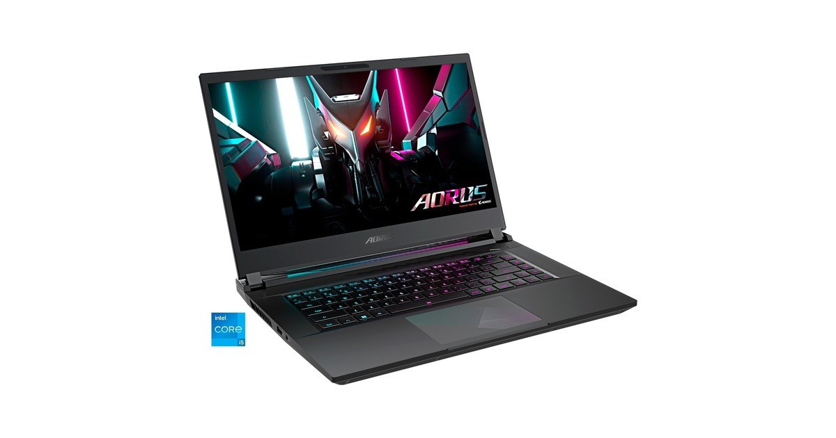 GIGABYTE AORUS 15 9KF-E3DE383SH, Gaming-Notebook(schwarz, Windows 11 Home 64-Bit, 39.6 cm (15.6 Zoll) & 144 Hz Display, 512 GB SSD, Outlet)