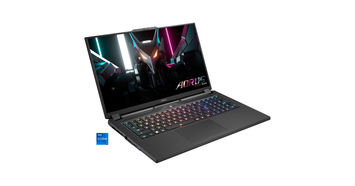 GIGABYTE AORUS 17H BXF-74DE554SH, Gaming-Notebook(grau, Windows 11 Home 64-Bit, 43.9 cm (17.3 Zoll) & 360 Hz Display, 1 TB SSD)