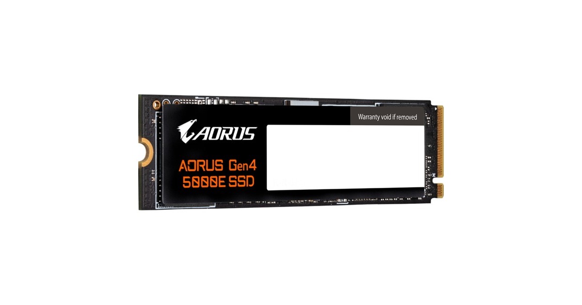 GIGABYTE AORUS Gen4 5000E SSD 1 TB(schwarz, PCIe 4.0 x4, NVMe 1.4, M.2 2280)