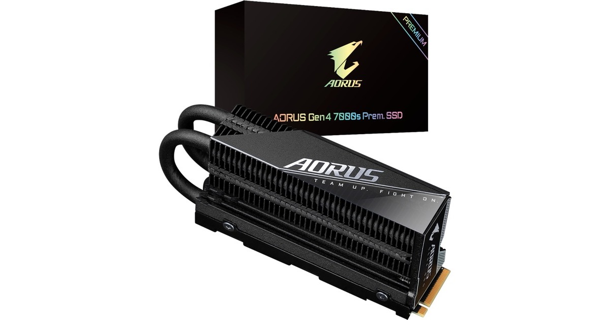 GIGABYTE AORUS Gen5 SSD 2TB(schwarz, PCIe 5.0 x4, NVMe 2.0, M.2 2280)
