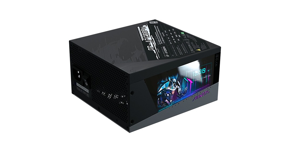 GIGABYTE AORUS P1200W 80+ PLATINUM Modular, PC-Netzteil(schwarz, 1200 Watt)