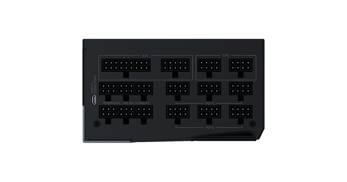 GIGABYTE AORUS P1200W 80+ PLATINUM Modular, PC-Netzteil(schwarz, 1200 Watt)