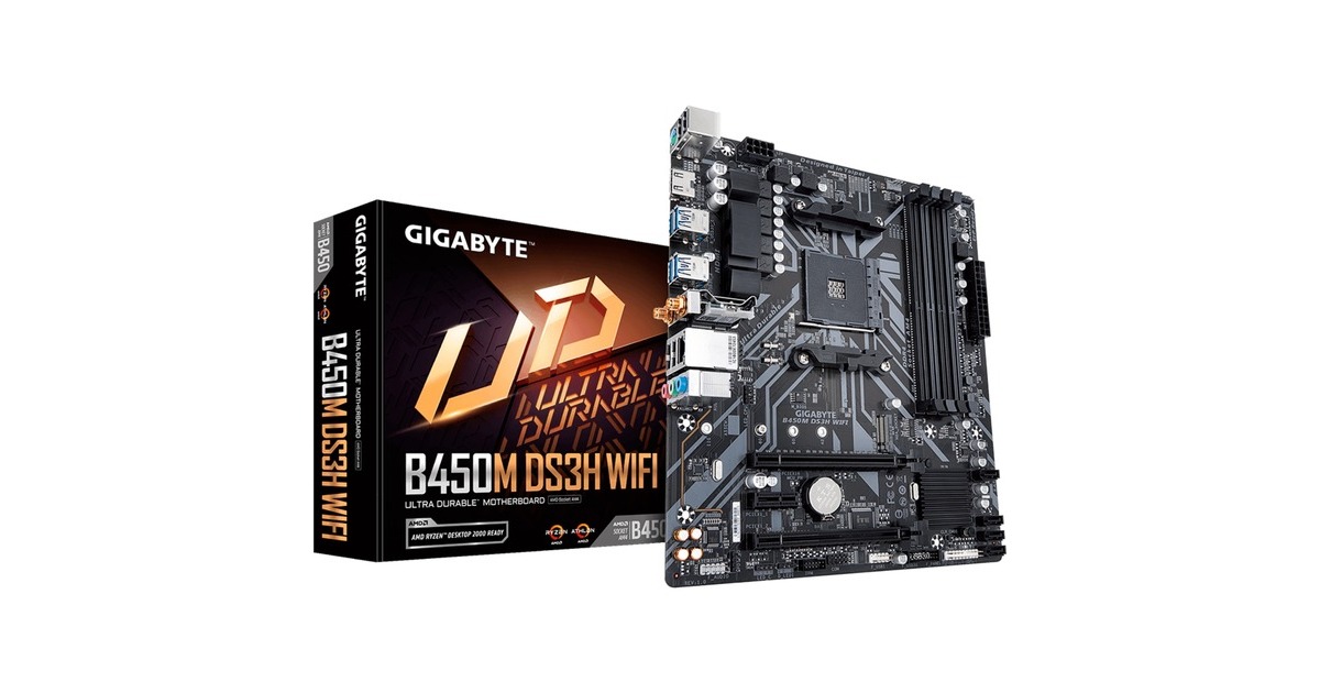 GIGABYTE B450M DS3H WIFI, Mainboard