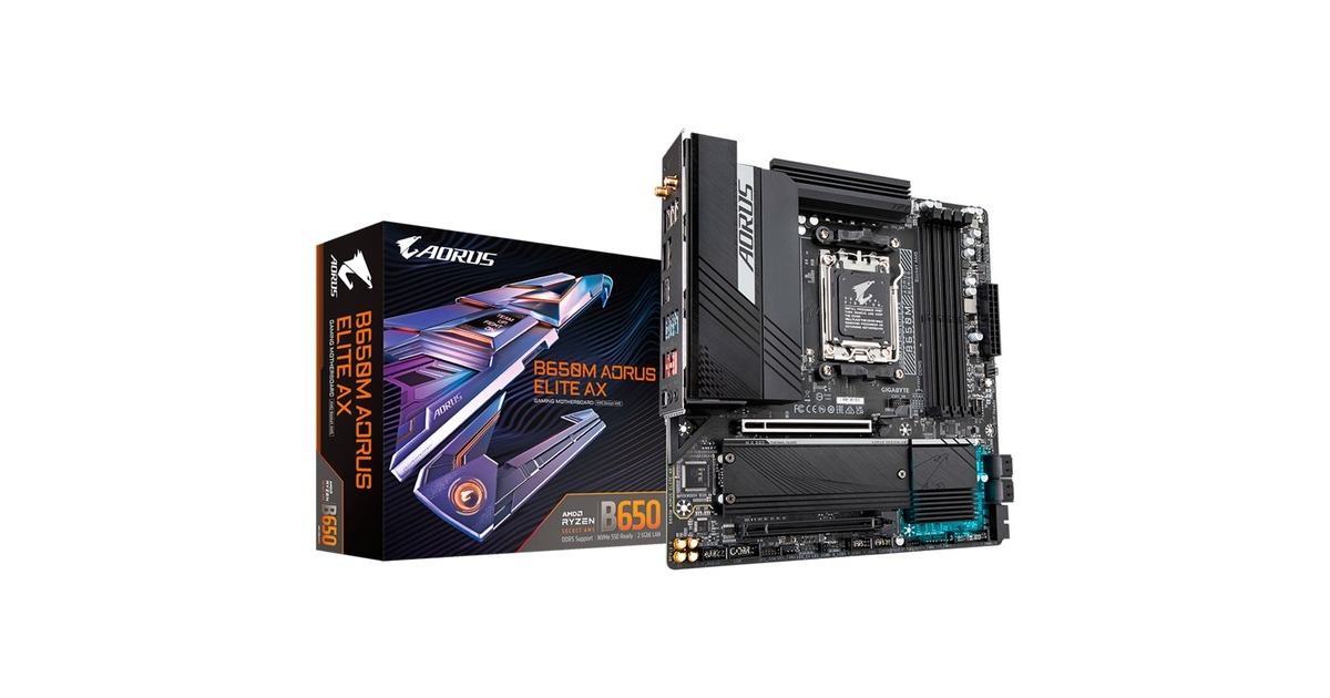 GIGABYTE B650M AORUS ELITE AX, Mainboard(schwarz)