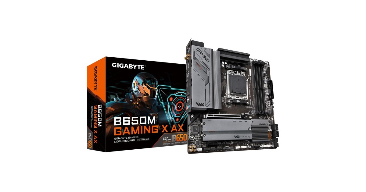 GIGABYTE B650M GAMING X AX, Mainboard(dunkelbraun)