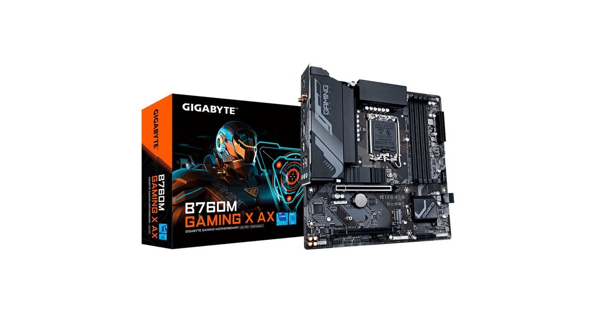 GIGABYTE B760M GAMING X AX, Mainboard(schwarz)