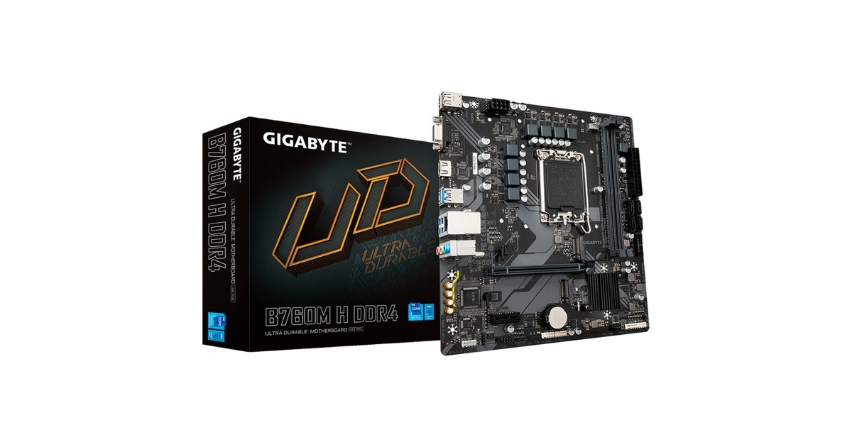 GIGABYTE B760M H DDR4, Mainboard