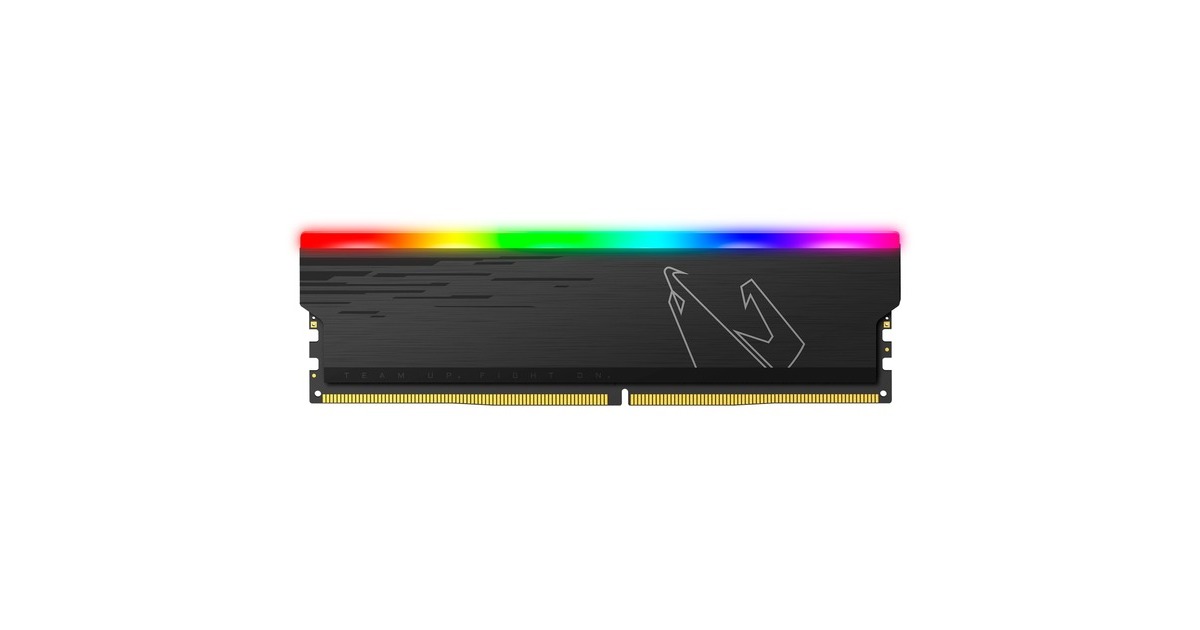 GIGABYTE DIMM 16 GB DDR4-3733 (2x 8 GB) Dual-Kit, Arbeitsspeicher(grau, GP-ARS16G37, AORUS RGB, INTEL XMP)