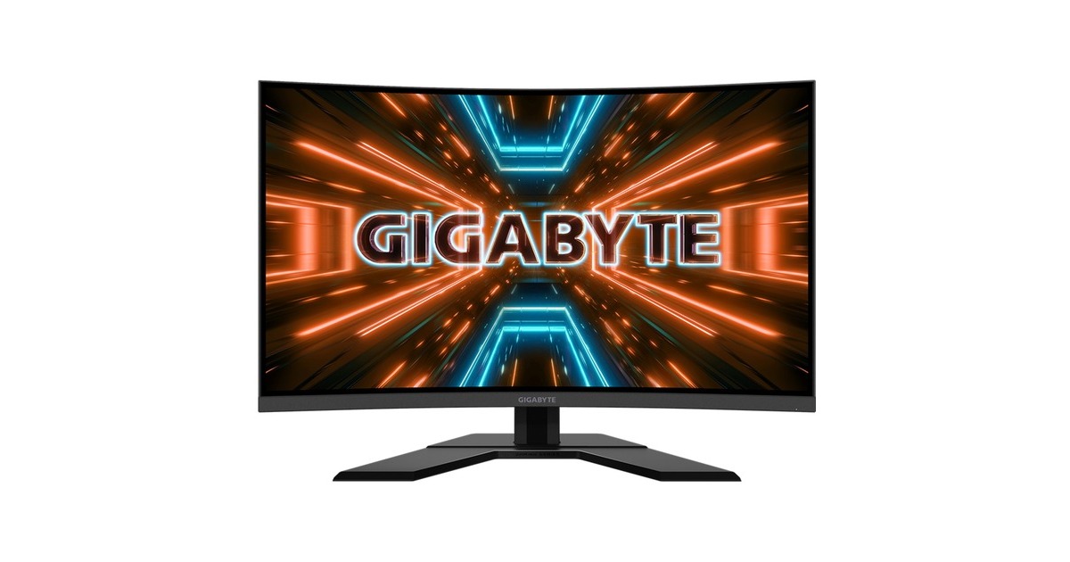 GIGABYTE G32QC A, Gaming-Monitor(80 cm (32 Zoll), schwarz, WQHD, VA, AMD Free-Sync, HDR, 165Hz Panel)