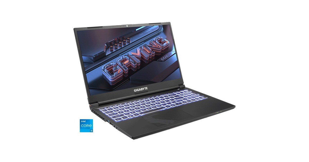 GIGABYTE G5 KF5-53DE353SD, Gaming-Notebook(ohne Betriebssystem, 39.6 cm (15.6 Zoll) & 144 Hz Display, 512 GB SSD)