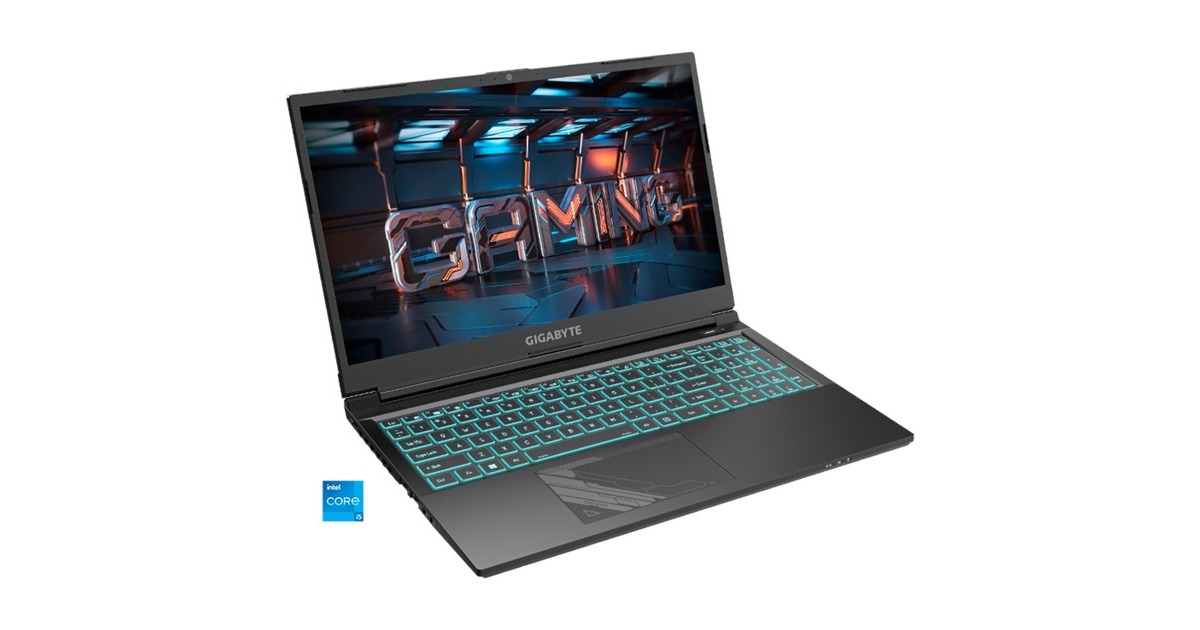 GIGABYTE G5 KF-E3DE313SD, Gaming-Notebook(schwarz, ohne Betriebssystem, 39.6 cm (15.6 Zoll) & 144 Hz Display, 512 GB SSD)