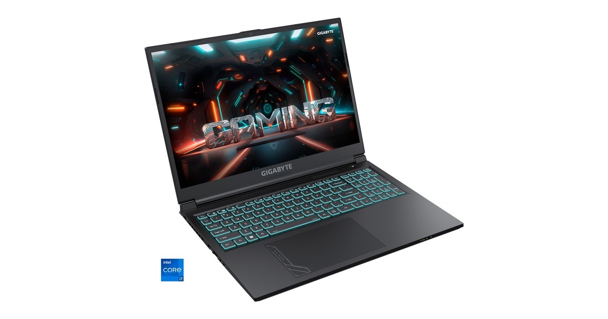 GIGABYTE G6 KF-H3DE854SD, Gaming-Notebook(schwarz, ohne Betriebssystem, 39.6 cm (15.6 Zoll) & 165 Hz Display, 1 TB SSD)