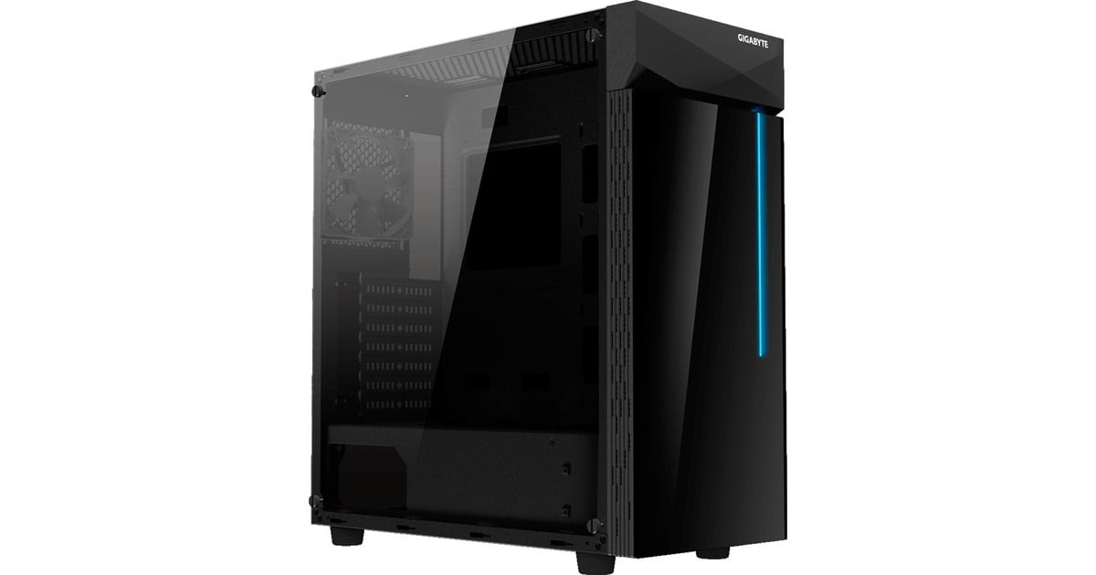 GIGABYTE GB-C200G, Tower-Gehäuse(schwarz, Tempered Glass)