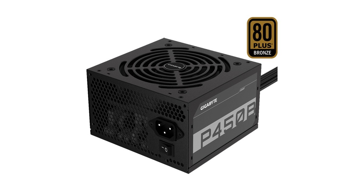 GIGABYTE GP-P450B, PC-Netzteil(schwarz, 2x PCIe, 450 Watt)