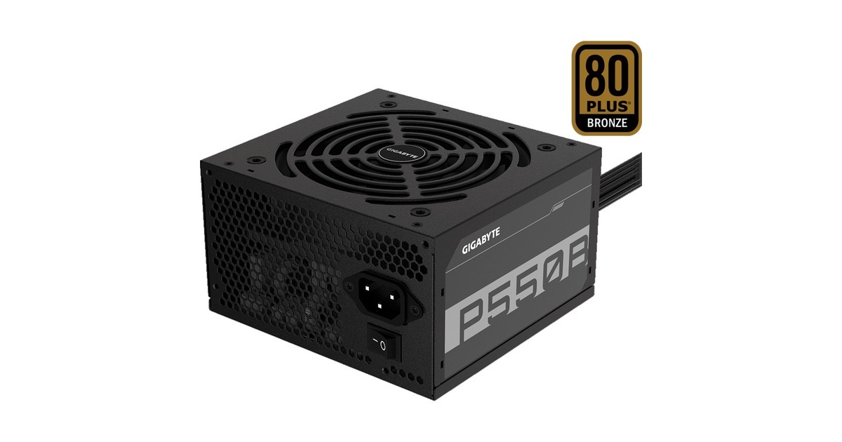 GIGABYTE GP-P550B, PC-Netzteil(schwarz, 2x PCIe, 550 Watt)