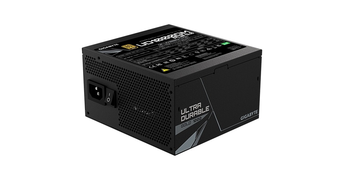 GIGABYTE GP-UD1000GM PG5 1000W rev.2.0, PC-Netzteil(schwarz, 5x PCIe, Kabel-Management, 1000 Watt, Outlet)