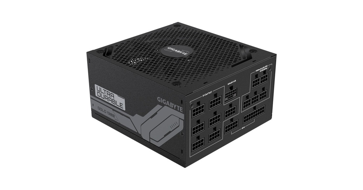 GIGABYTE GP-UD1300GM PG5 1300W, PC-Netzteil(schwarz, 1x 12VHPWR, 8x PCIe, Kabel-Management, 1300 Watt)