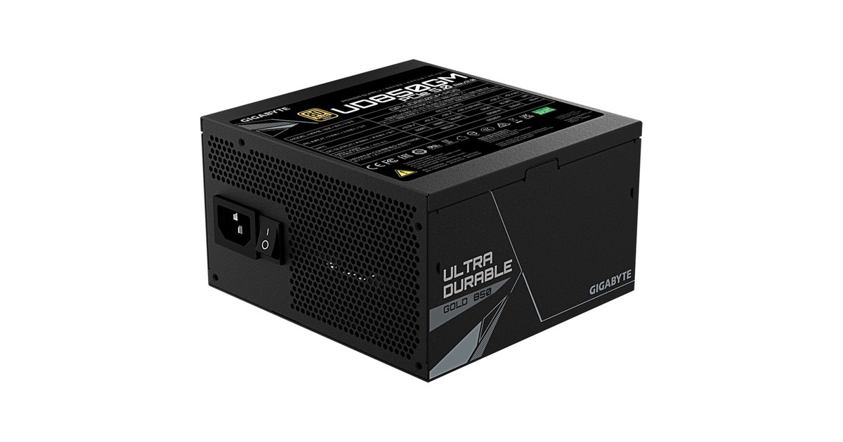 GIGABYTE GP-UD850GM PG5 850W rev.2.0, PC-Netzteil(schwarz, 3x PCIe, Kabel-Management, 850 Watt)