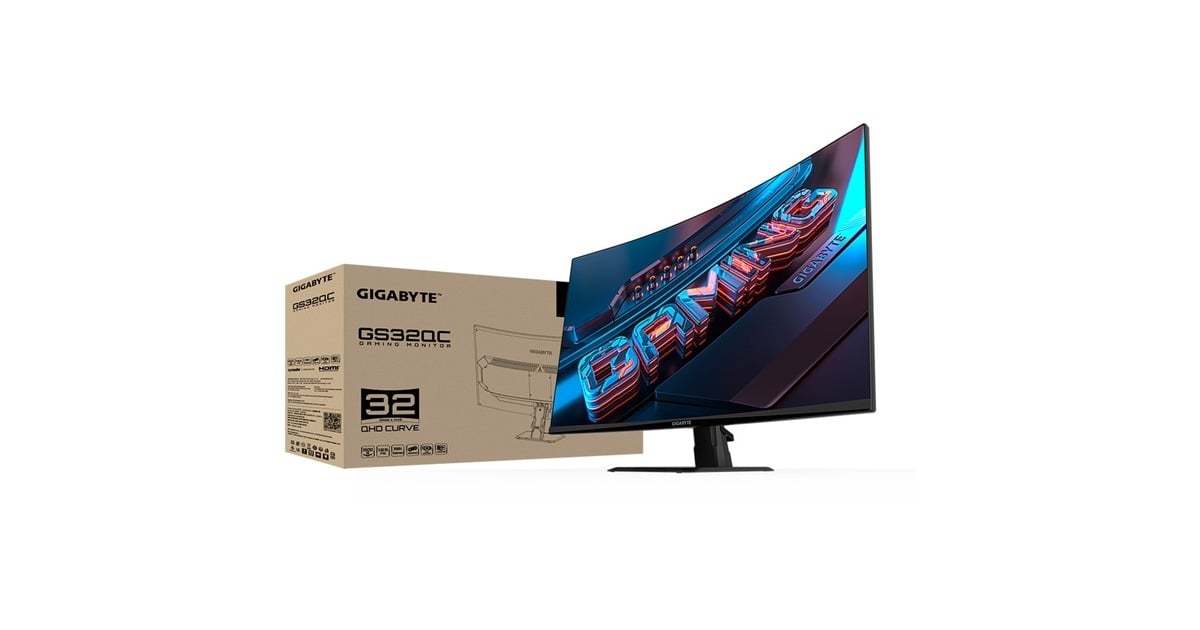 GIGABYTE GS32QC, Gaming-Monitor(80 cm (32 Zoll), schwarz (matt), QHD, VA, 165Hz Panel, Outlet) GIGABYTE GS32QC, Gaming-Monitor(80 cm (32 Zoll), schwarz (matt), QHD, VA, 165Hz Panel, Outlet)