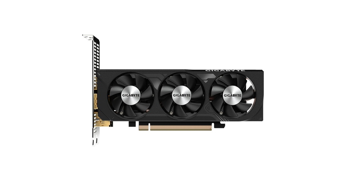 GIGABYTE GeForce 4060 OC Low Profile 8G, Grafikkarte(weiß, DLSS 3, 2x DisplayPort, 2x HDMI 2.1)