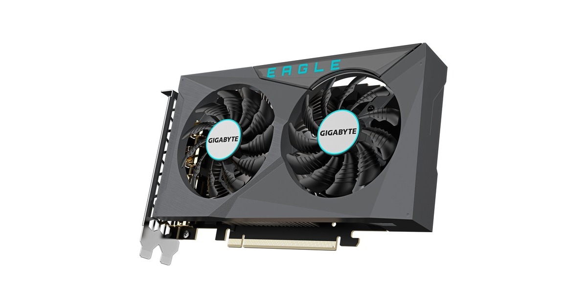 GIGABYTE GeForce RTX 3050 EAGLE OC 6G, Grafikkarte(2x DisplayPort, 2x HDMI 2.1)