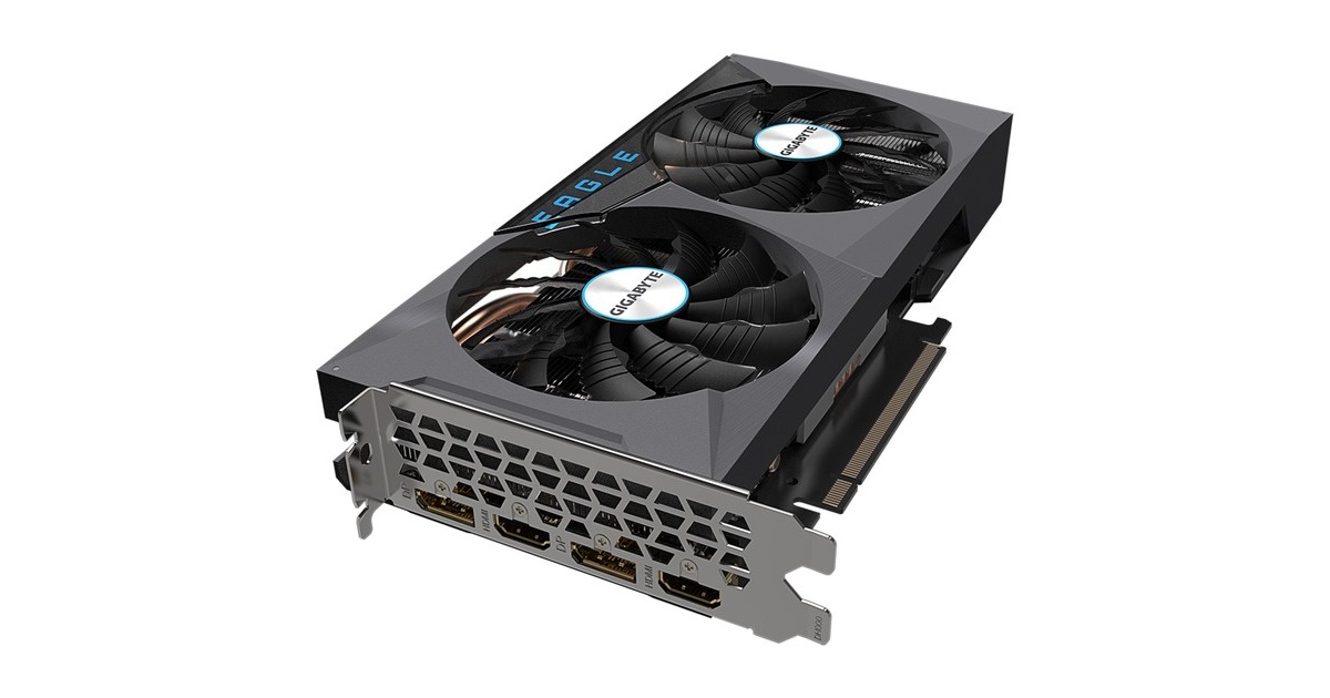 GIGABYTE GeForce RTX 3060 EAGLE 12G LHR, Grafikkarte(Lite Hash Rate, 2x DisplayPort, 2x HDMI 2.1)
