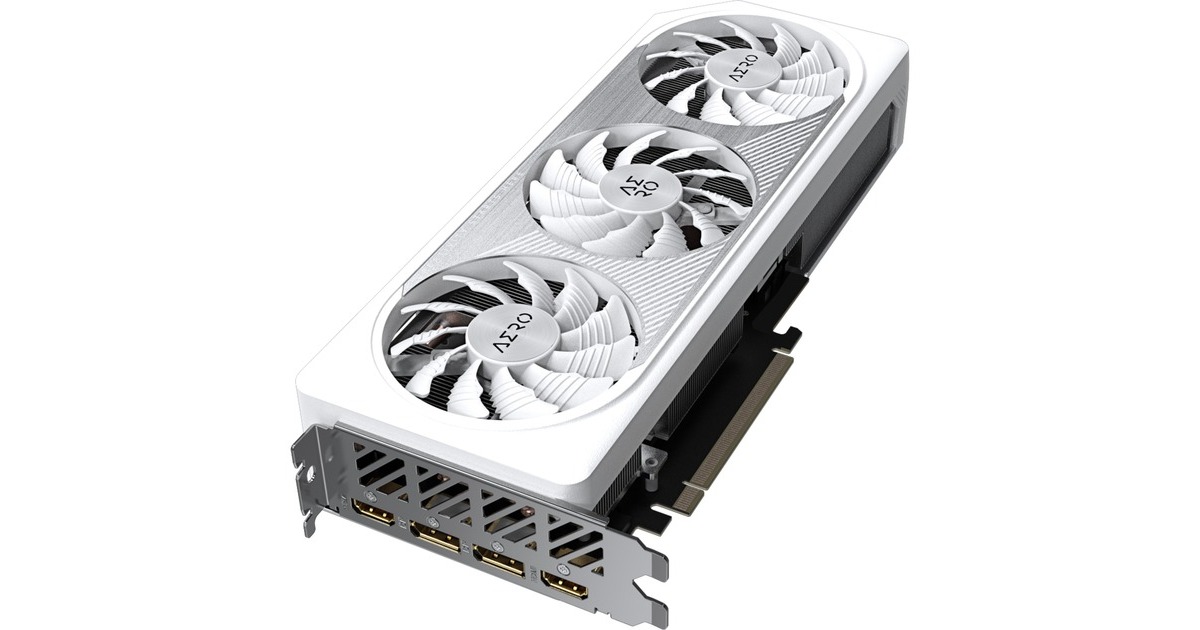 GIGABYTE GeForce RTX 4060 Ti AERO OC 16G, Grafikkarte(weiß/silber, DLSS 3, 2x DisplayPort, 2x HDMI)