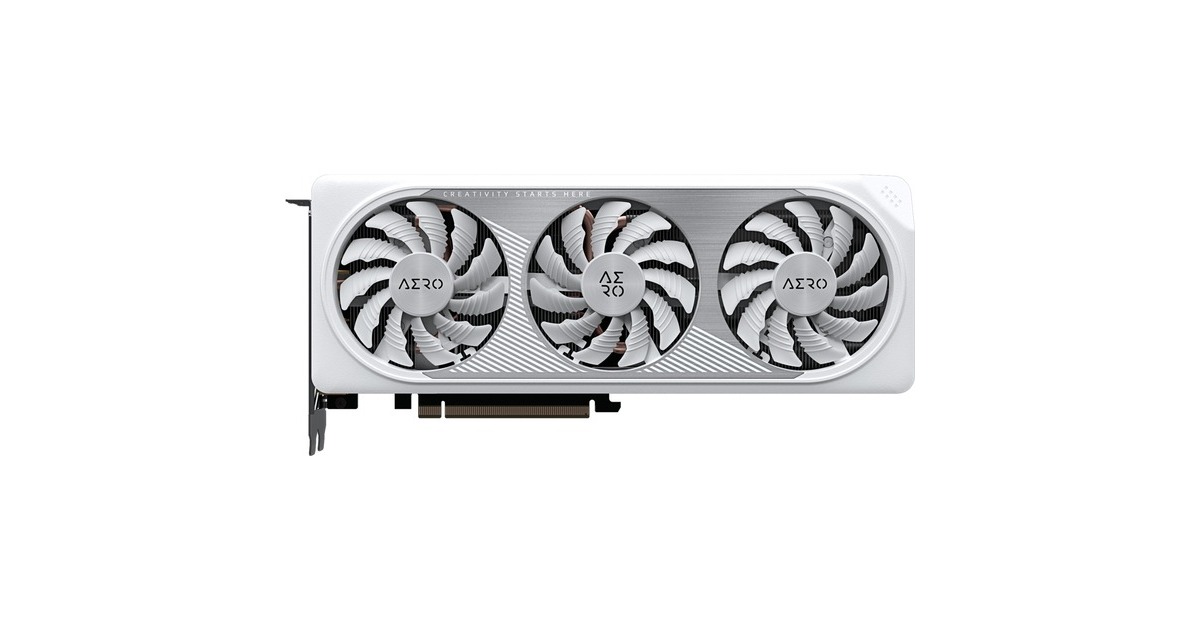 GIGABYTE GeForce RTX 4060 Ti AERO OC 8G, Grafikkarte(DLSS 3, 2x DisplayPort, 2x HDMI 2.1)