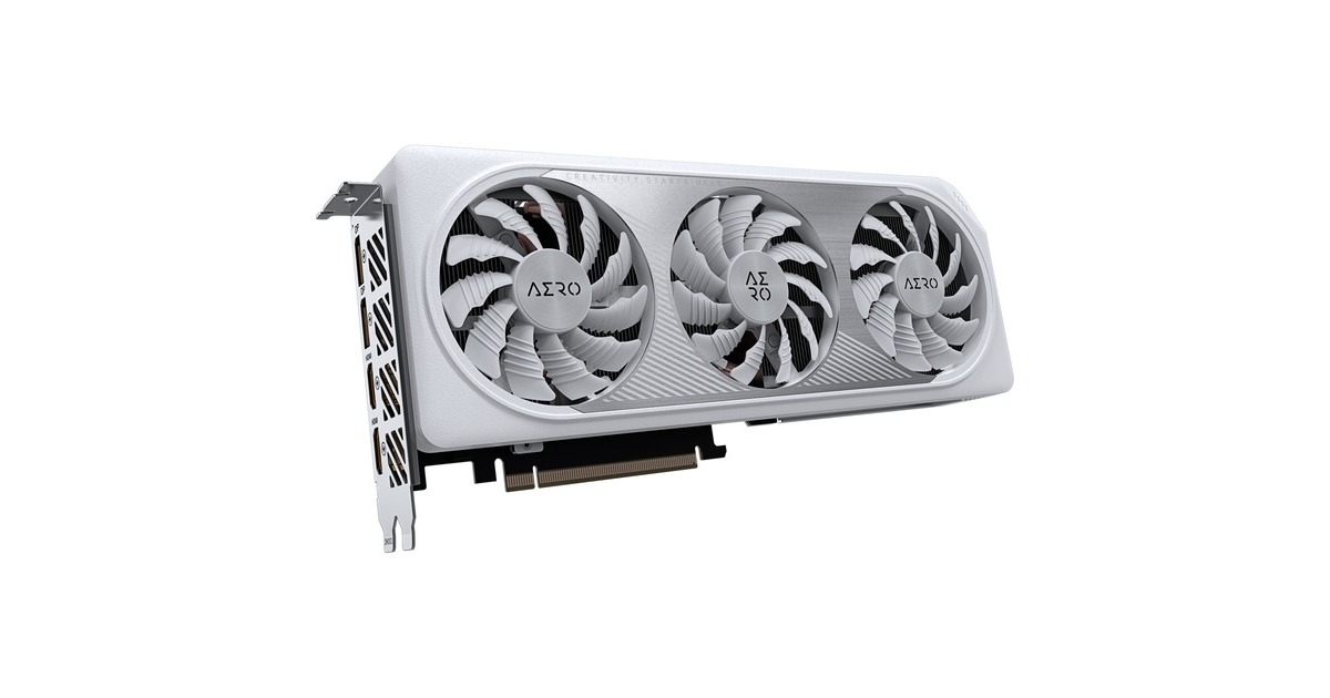 GIGABYTE GeForce RTX 4060 Ti AERO OC 8G, Grafikkarte(DLSS 3, 2x DisplayPort, 2x HDMI 2.1)