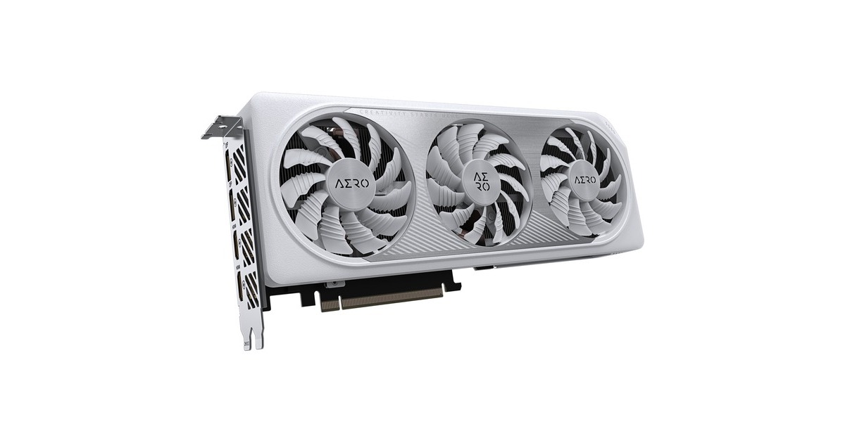 GIGABYTE GeForce RTX 4060 Ti AERO OC 8G, Grafikkarte(DLSS 3, 2x DisplayPort, 2x HDMI 2.1)