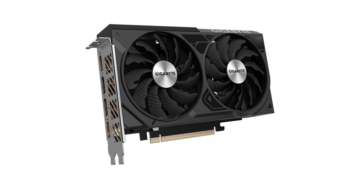 GIGABYTE GeForce RTX 4060 Ti WINDFORCE 2 OC 16G, Grafikkarte(schwarz, DLSS 3, 2x DisplayPort, 2x HDMI 2.1a)