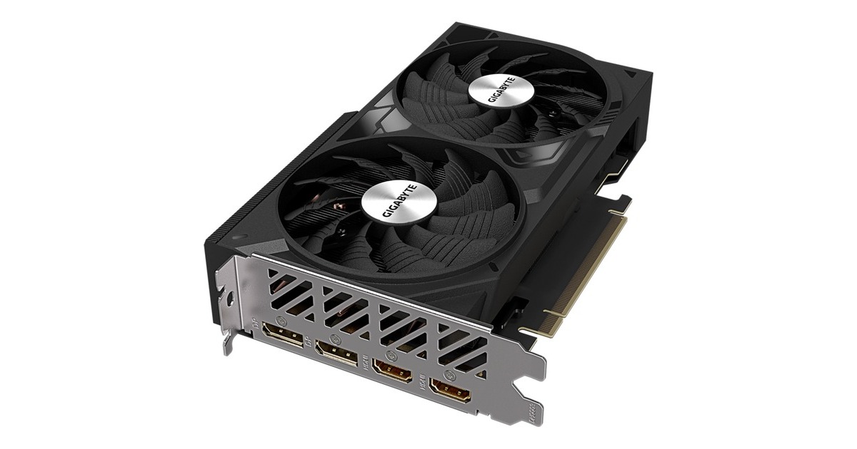 GIGABYTE GeForce RTX 4060 Ti WINDFORCE 2 OC 8G, Grafikkarte(schwarz, DLSS 3, 2x DisplayPort, 2x HDMI 2.1a)