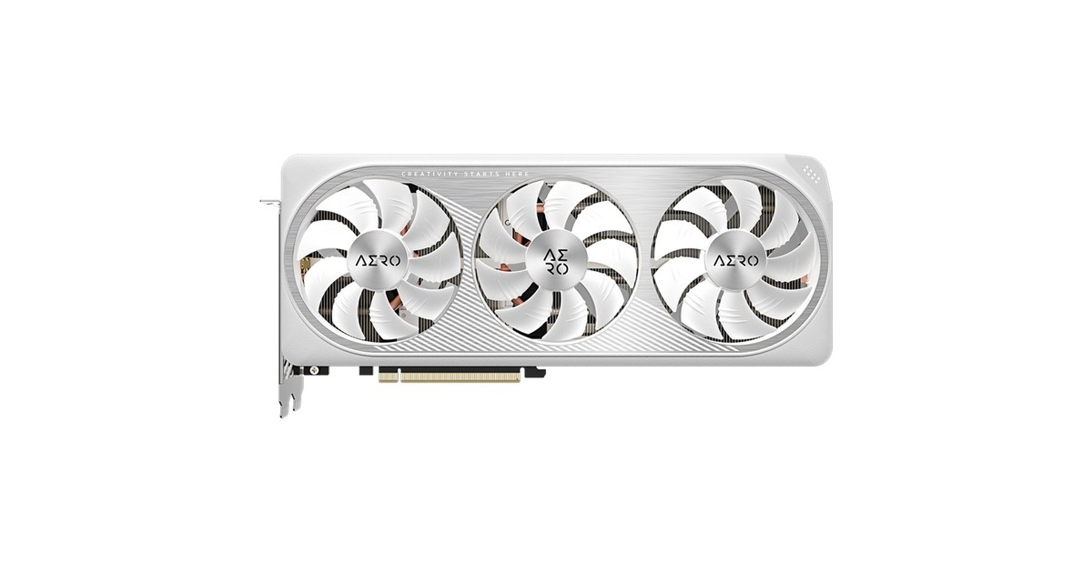 GIGABYTE GeForce RTX 4070 AERO OC V2 12G, Grafikkarte(DLSS 3, 3x DisplayPort, 1x HDMI 2.1)