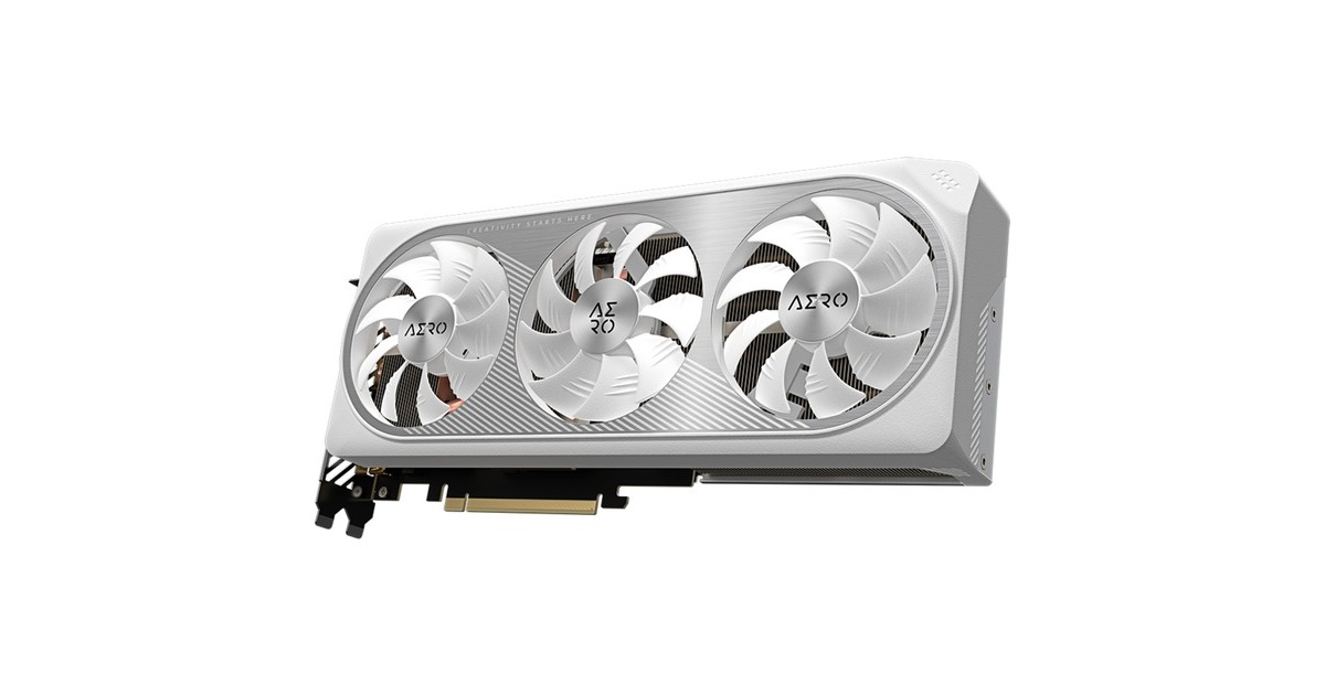 GIGABYTE GeForce RTX 4070 AERO OC V2 12G, Grafikkarte(DLSS 3, 3x DisplayPort, 1x HDMI 2.1)