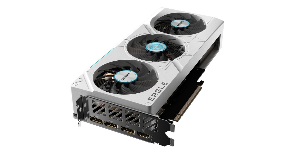 GIGABYTE GeForce RTX 4070 SUPER EAGLE OC ICE 12G, Grafikkarte(weiß, DLSS 3, 3x DisplayPort, 1x HDMI 2.1)