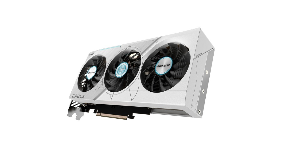 GIGABYTE GeForce RTX 4070 SUPER EAGLE OC ICE 12G, Grafikkarte(weiß, DLSS 3, 3x DisplayPort, 1x HDMI 2.1)