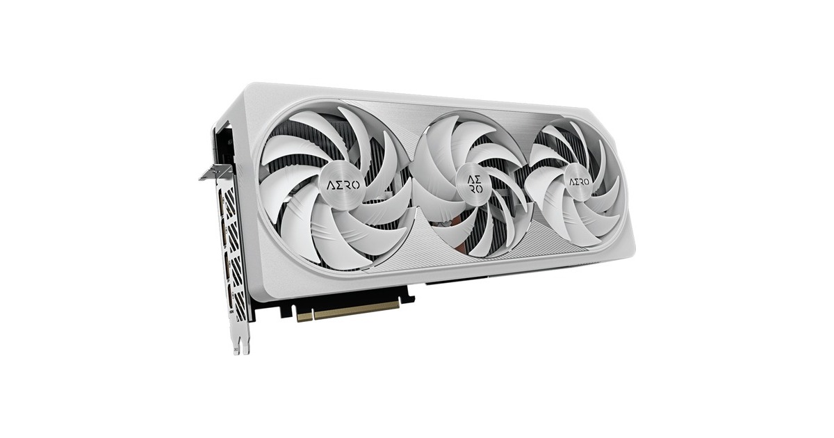 GIGABYTE GeForce RTX 4090 AERO OC 24G, Grafikkarte(weiß/silber, DLSS 3, 3x DisplayPort, 1x HDMI 2.1)