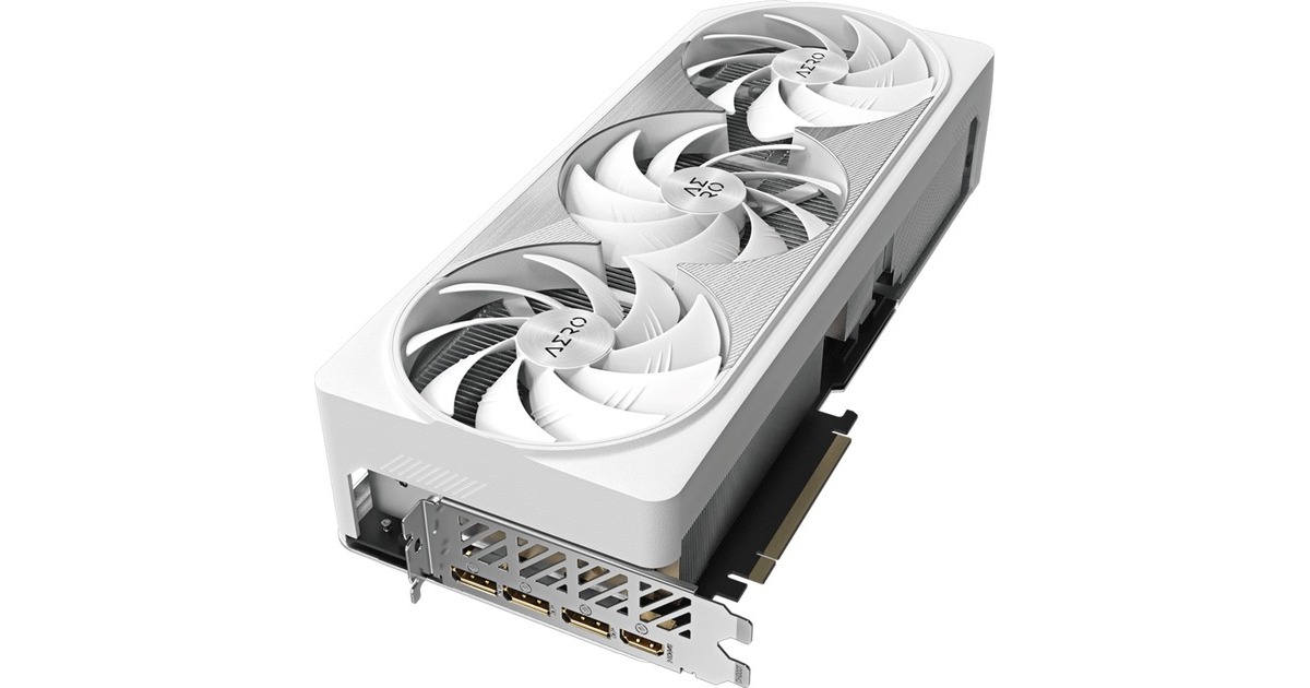 GIGABYTE GeForce RTX 4090 AERO OC 24G, Grafikkarte(weiß/silber, DLSS 3, 3x DisplayPort, 1x HDMI 2.1)