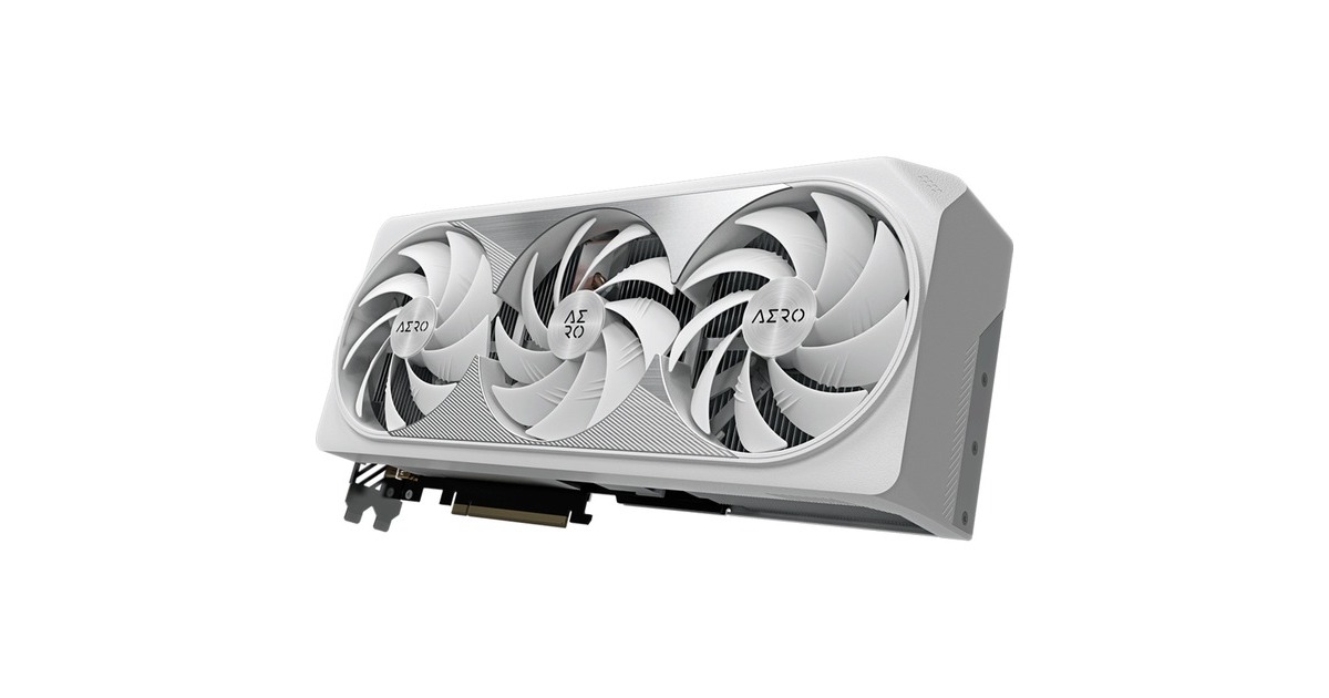 GIGABYTE GeForce RTX 4090 AERO OC 24G, Grafikkarte(weiß/silber, DLSS 3, 3x DisplayPort, 1x HDMI 2.1)