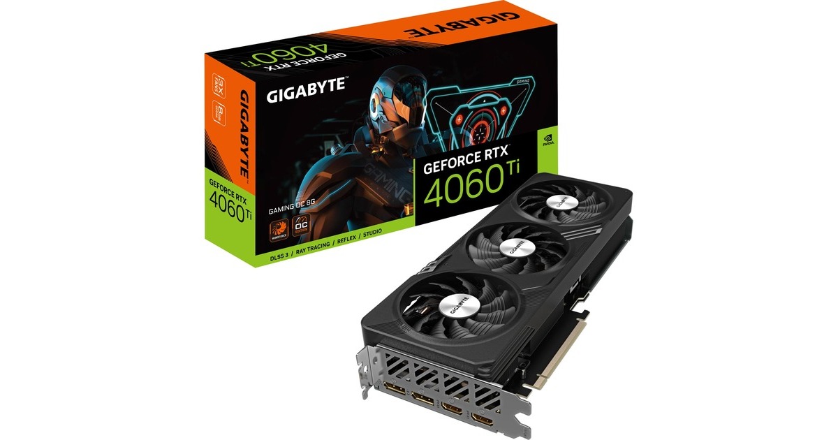 GIGABYTE GeForce RTX­­ 4060 Ti GAMING OC 8G OC, Grafikkarte(DLSS 3, 2x DisplayPort, 2x HDMI 2.1)