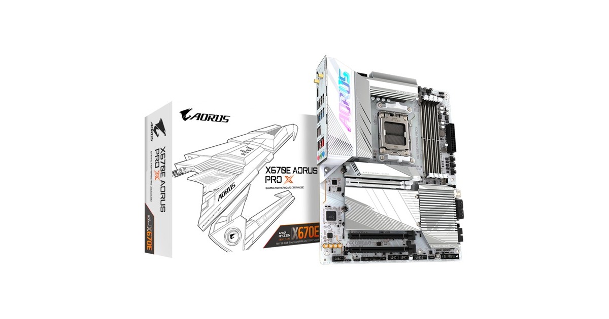 GIGABYTE X670E AORUS PRO X, Mainboard(weiß)