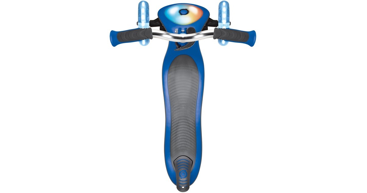 GLOBBER Elite Prime mit Leuchtrollen und Flashlight, Scooter(blau/schwarz)