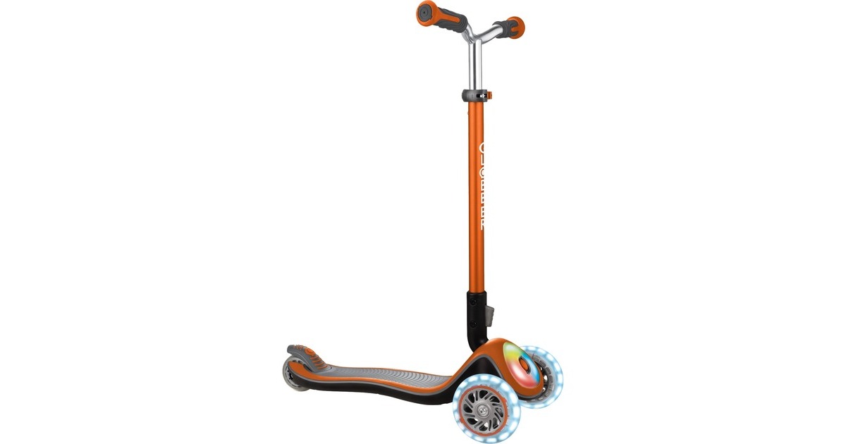 GLOBBER Elite Prime mit Leuchtrollen und Flashlight, Scooter(kupfer/schwarz)