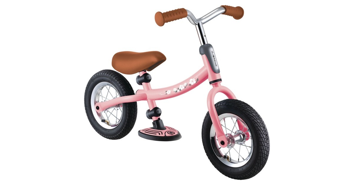 GLOBBER Go Bike Air, Laufrad(pink, mit Luftreifen)