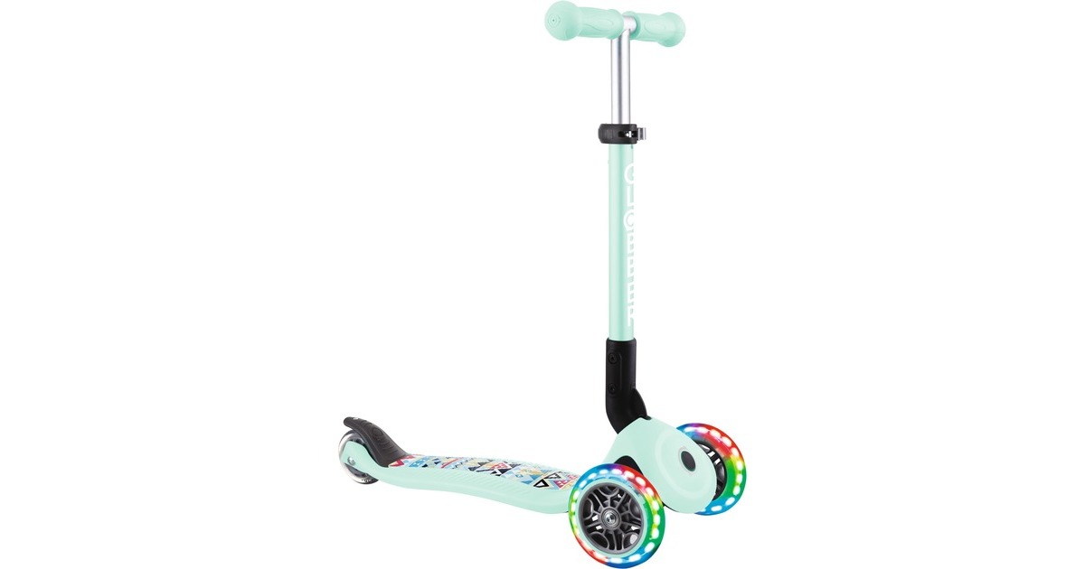 GLOBBER Junior Foldable Fantasy Lights, Scooter(mint, mint-Tribal)
