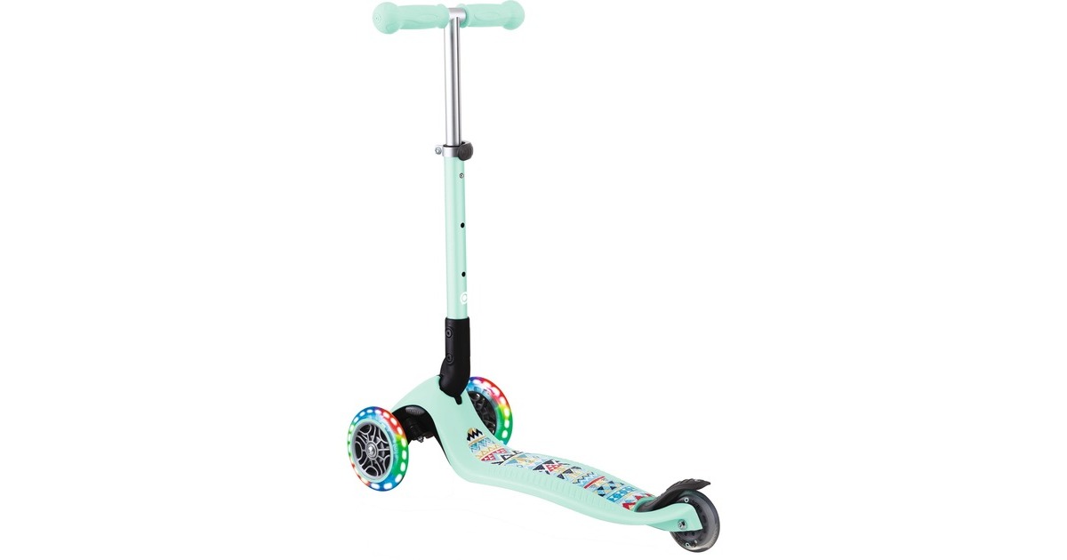GLOBBER Junior Foldable Fantasy Lights, Scooter(mint, mint-Tribal)